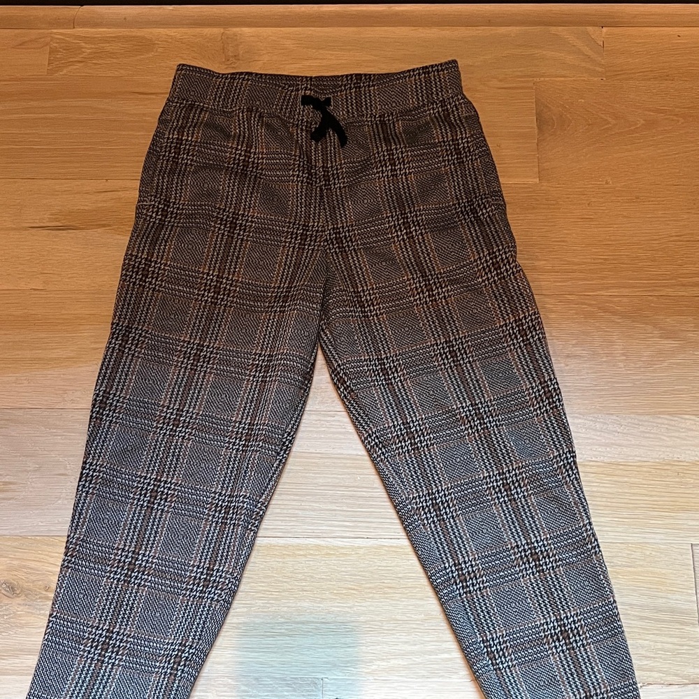 Janie and Jack Plaid Jogger Pants